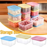 Trending, Kitchen Storage Box, Freezer Sealing Box, Food Grade Packaging Preservation Box, Refrigerator Storage Box Clearance \u0026 Promo | Plastic, Blue, MIANHT